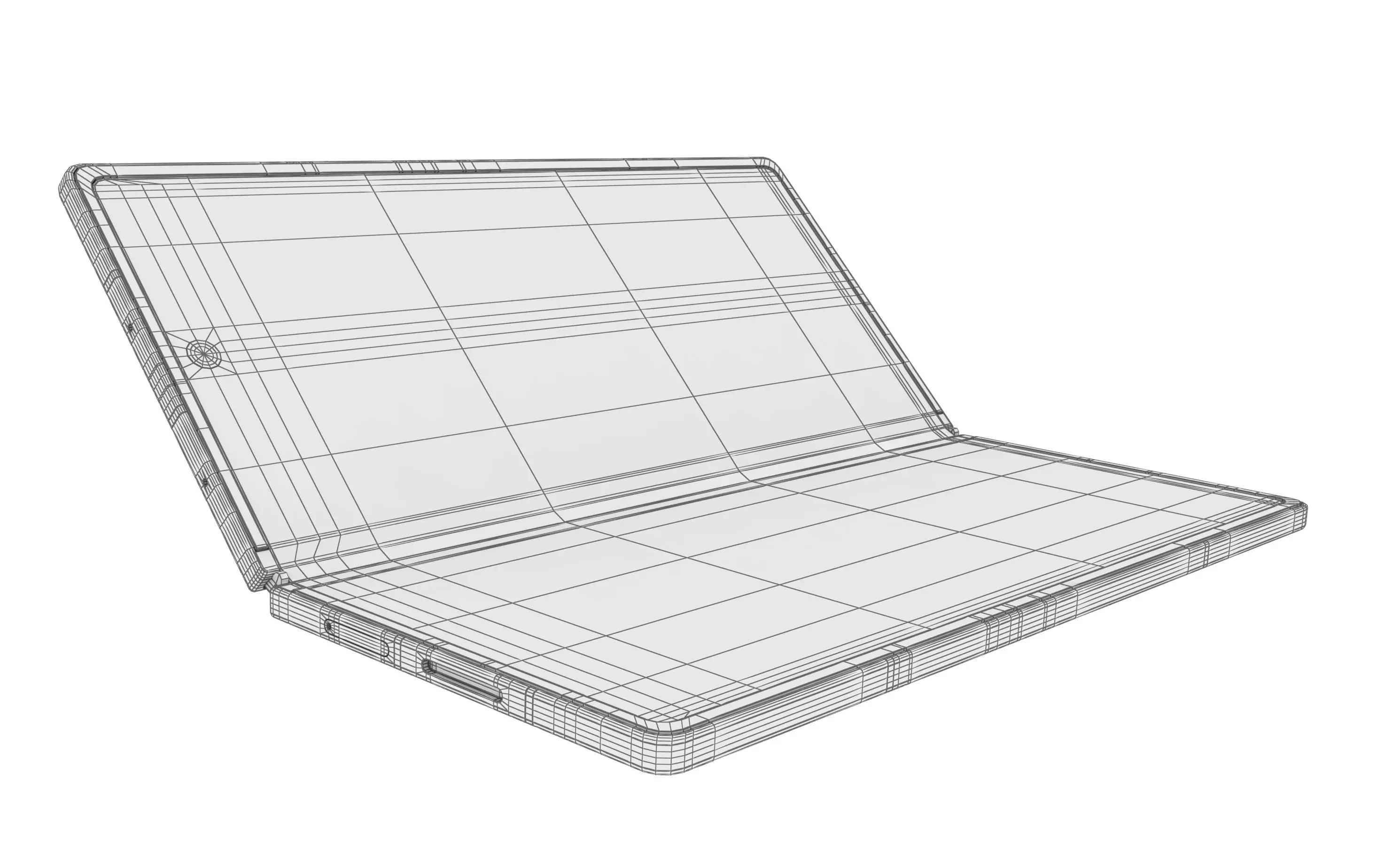 Samsung Galaxy Z Fold7 Silver Shadow 3D model_19