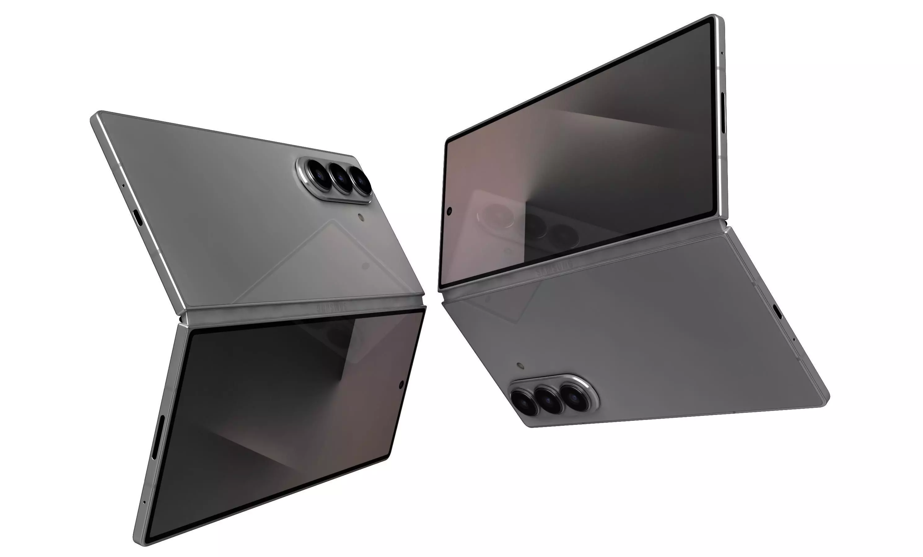 Samsung Galaxy Z Fold7 Silver Shadow 3D model_31