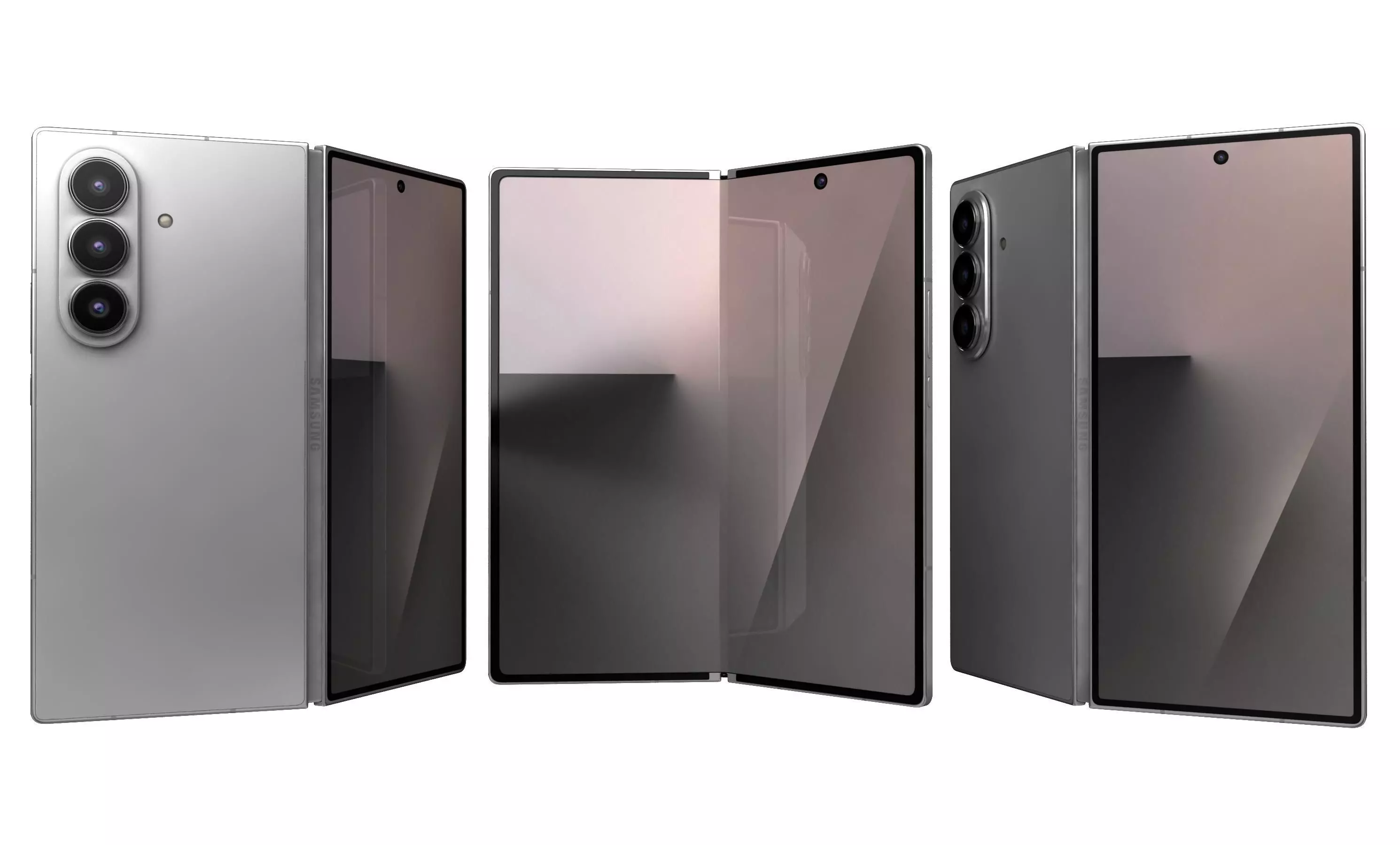 Samsung Galaxy Z Fold7 All Colors 3D model_2