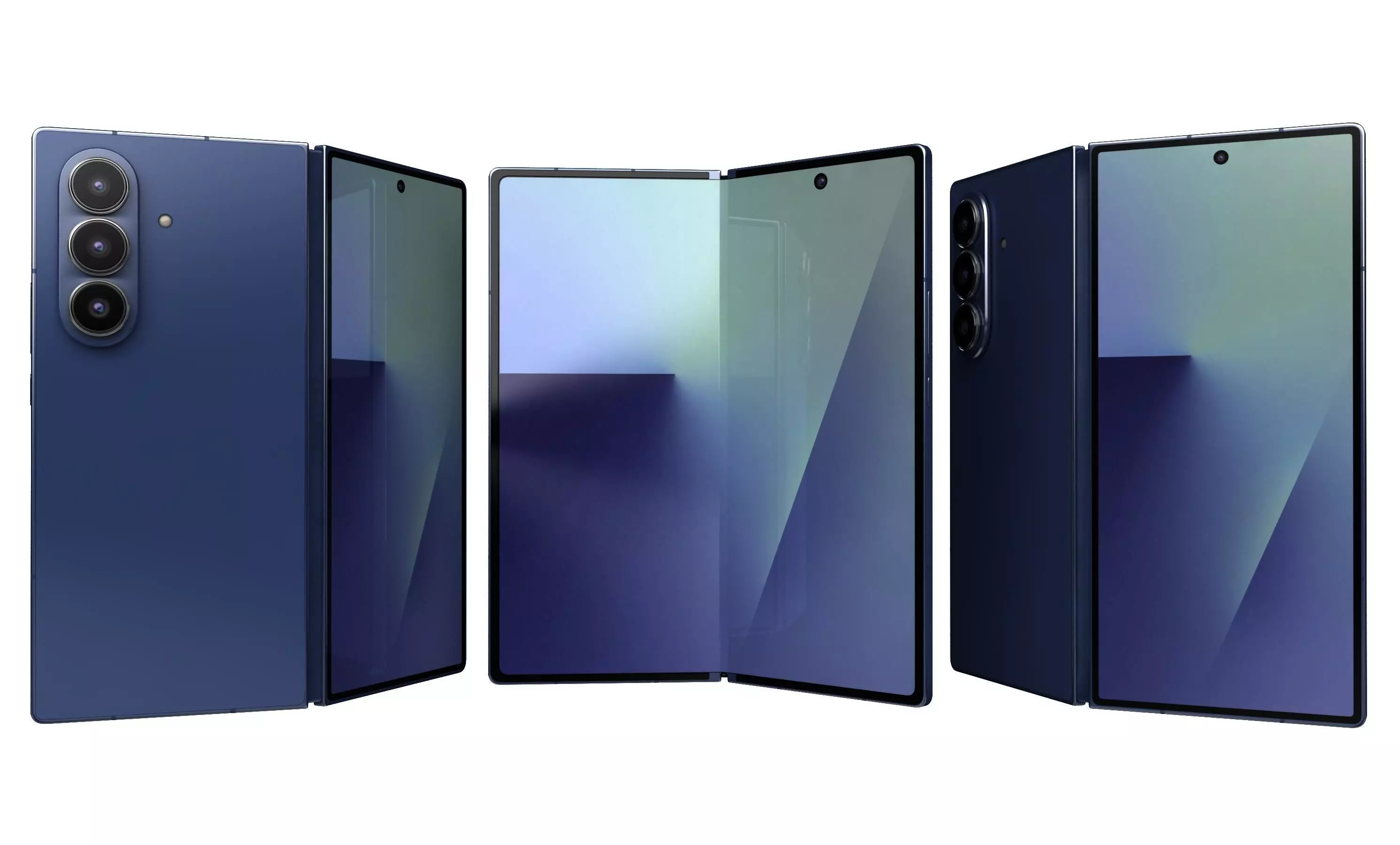 Samsung Galaxy Z Fold7 All Colors 3D model_3