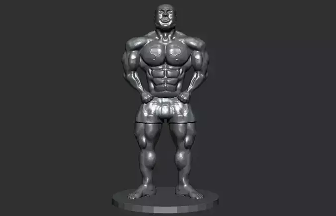 Stylized Monster 3D Print Model Snagator OBJ STL 3MF 100mm 