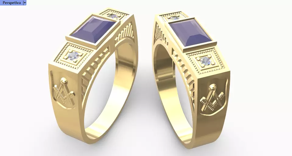 Anel formatura de Arquitetura 3D print model_0