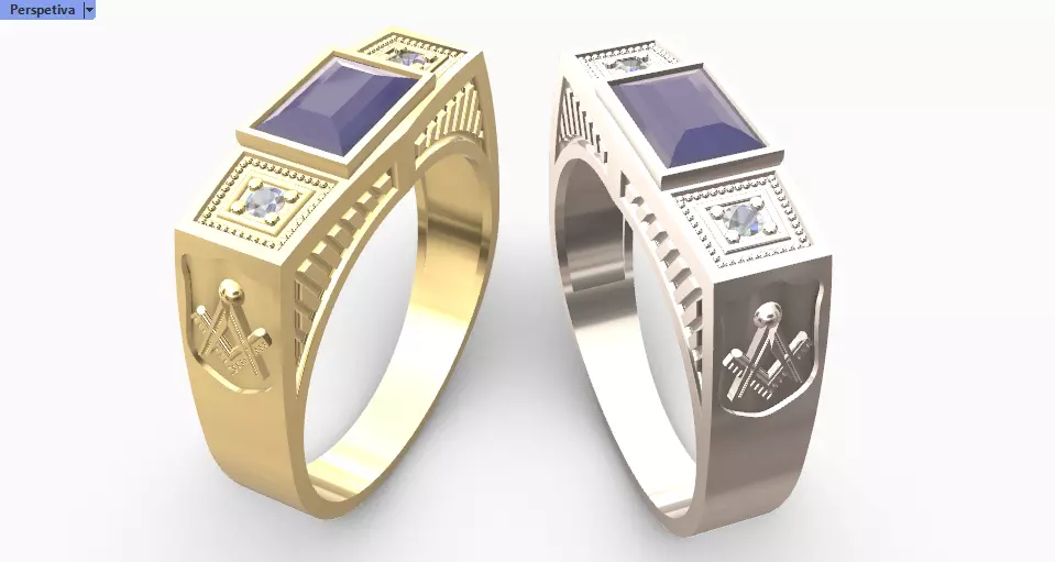 Anel formatura de Arquitetura 3D print model_1