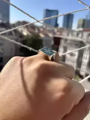 Cross and Lion - 3d Print Ready Men Ring