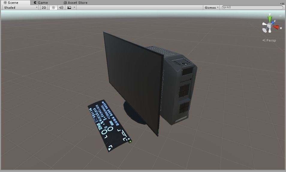 Computer assets Low-poly 3D model_1