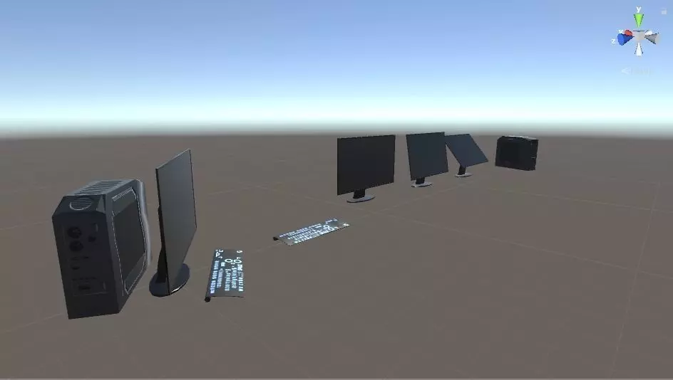 Computer assets Low-poly 3D model_0