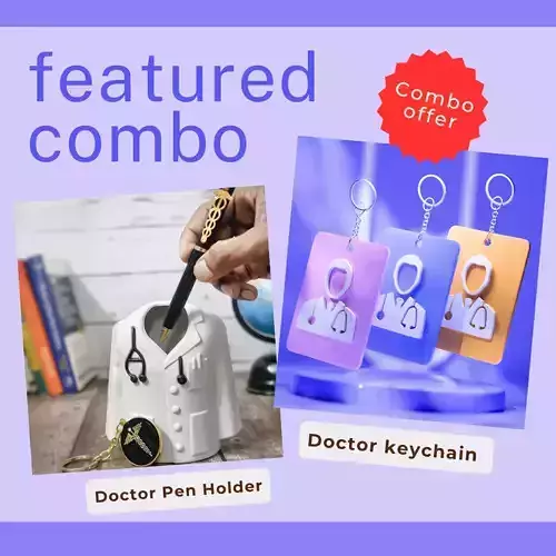 Pen Holder and Keychain combo