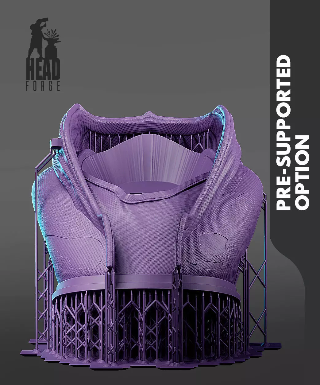 Sung Jin Woo Bust Solo Leveling 3D Printable Model 3D print model_5