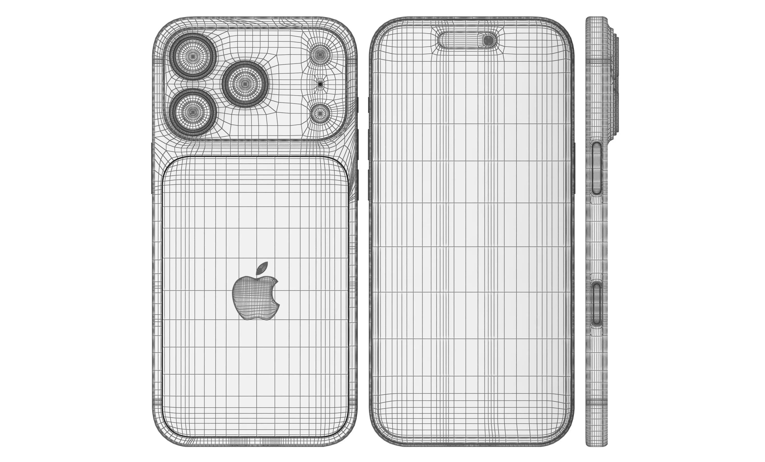 Apple iPhone 17 Pro Max Deep Blue 3D model_24