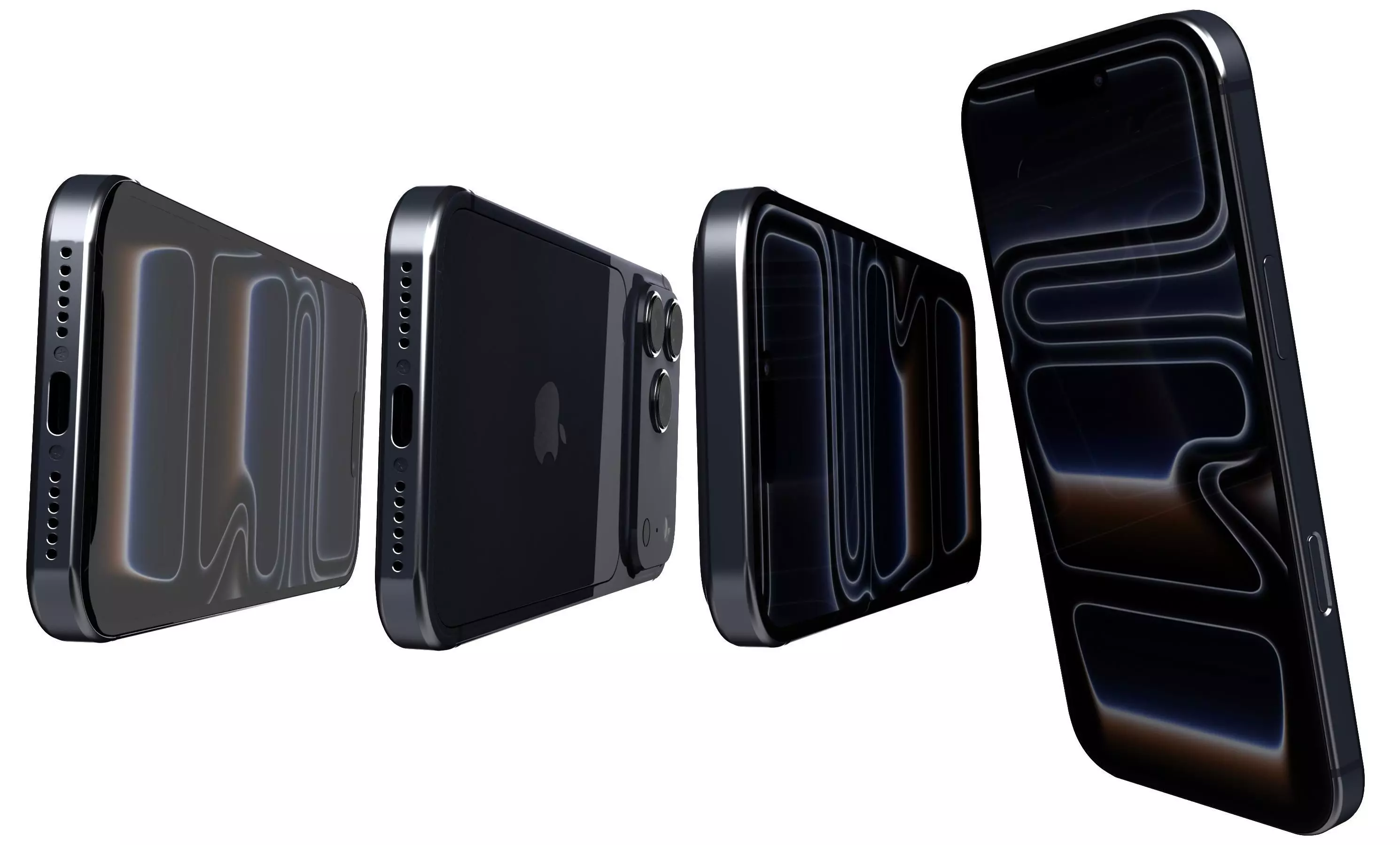 Apple iPhone 17 Pro Max Deep Blue 3D model_10