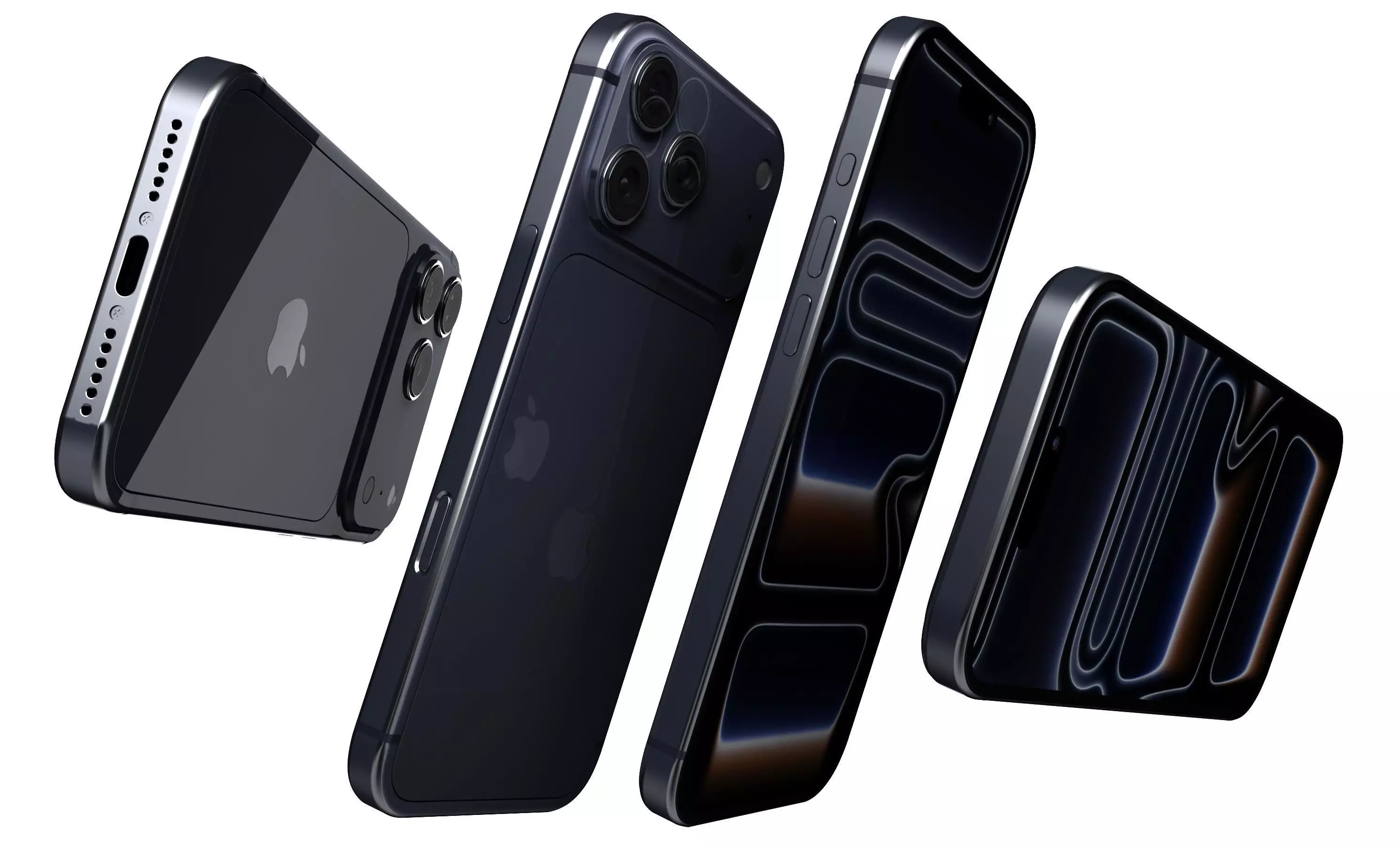 Apple iPhone 17 Pro Max Deep Blue 3D model_14