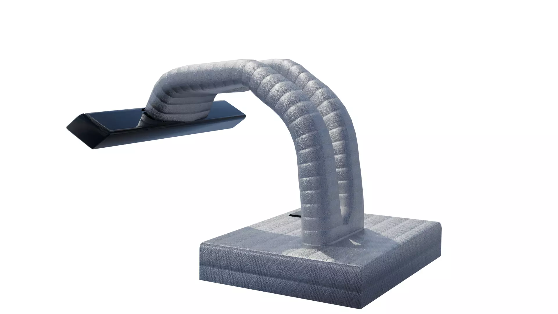 Table lamp with bones for animation and interiors Low-poly 3D model_2