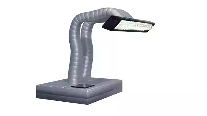 Table lamp with bones for animation and interiors