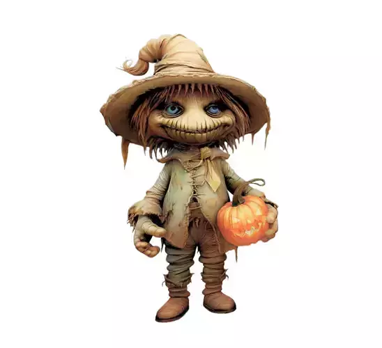 HM Halloween Scarecrow 3d STL print File