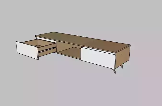 Modern TV Stand  Scandinavian Low Cabinet  
