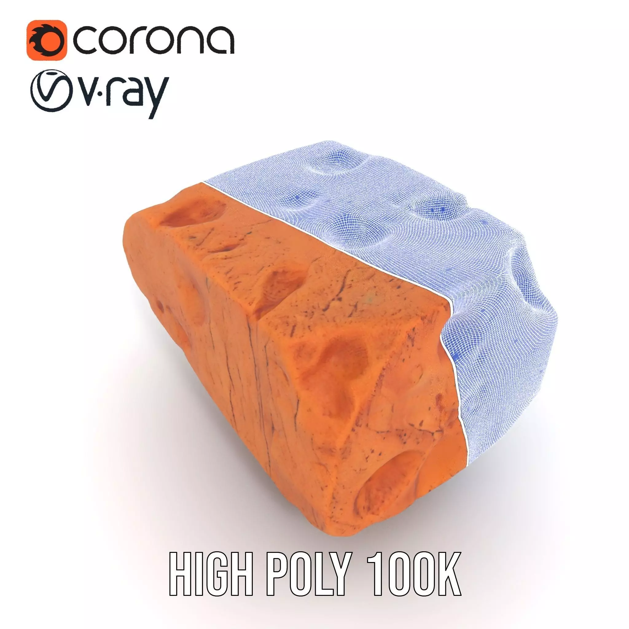 Rugged Sandstone Block model pack Texture_33