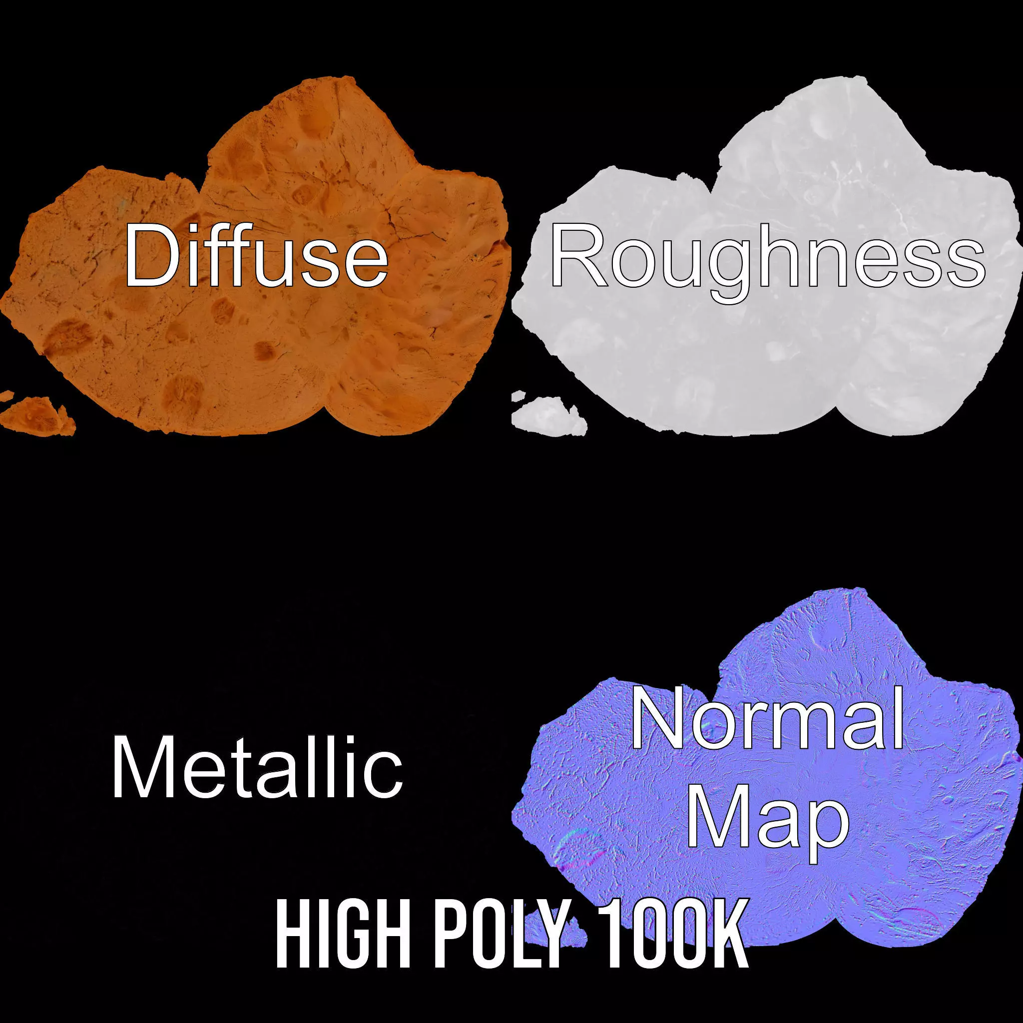 Rugged Sandstone Block model pack Texture_4