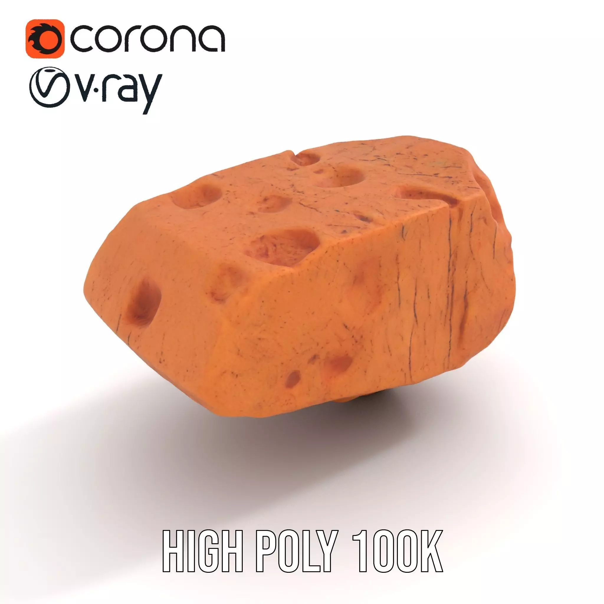 Rugged Sandstone Block model pack Texture_30