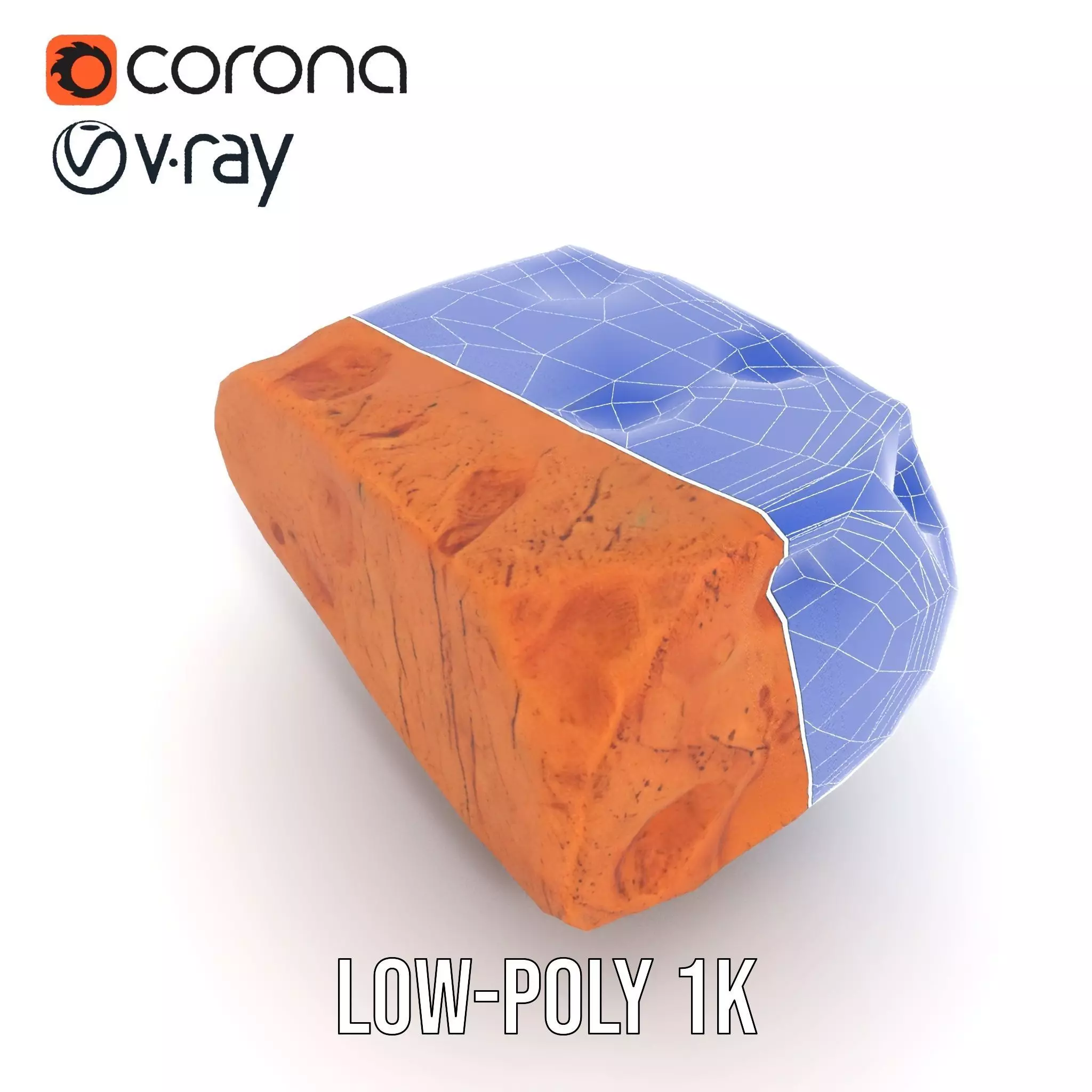 Rugged Sandstone Block model pack Texture_26