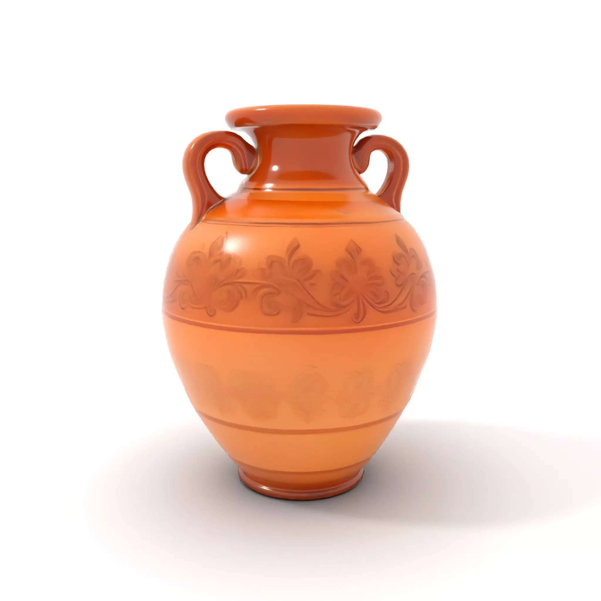 Elegant Terracotta Vase model pack Low-poly 3D model_6