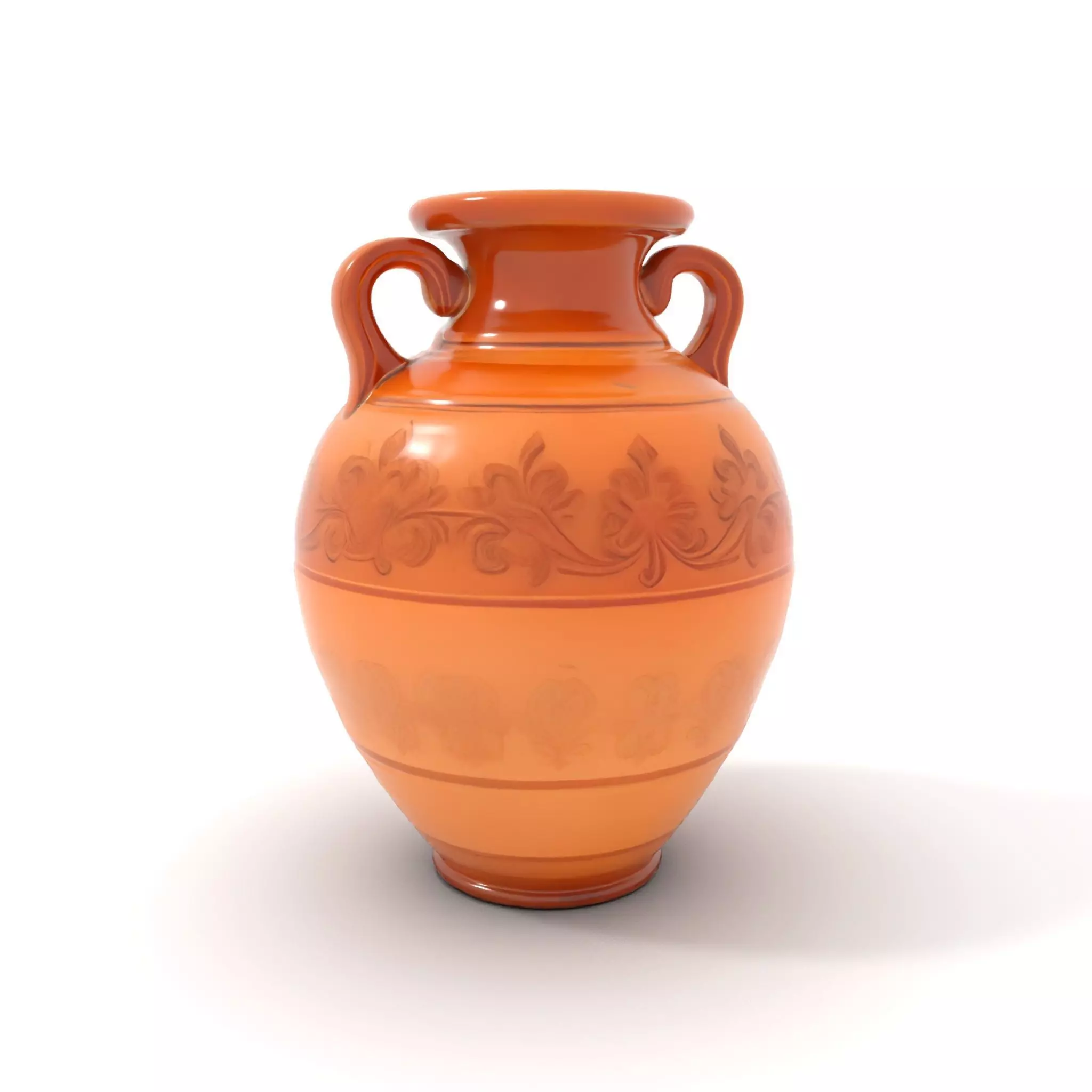 Elegant Terracotta Vase model pack Low-poly 3D model_0