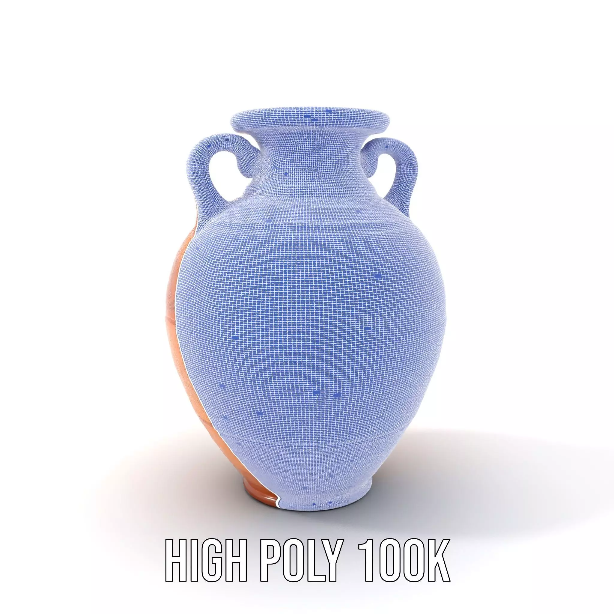 Elegant Terracotta Vase model pack Low-poly 3D model_5