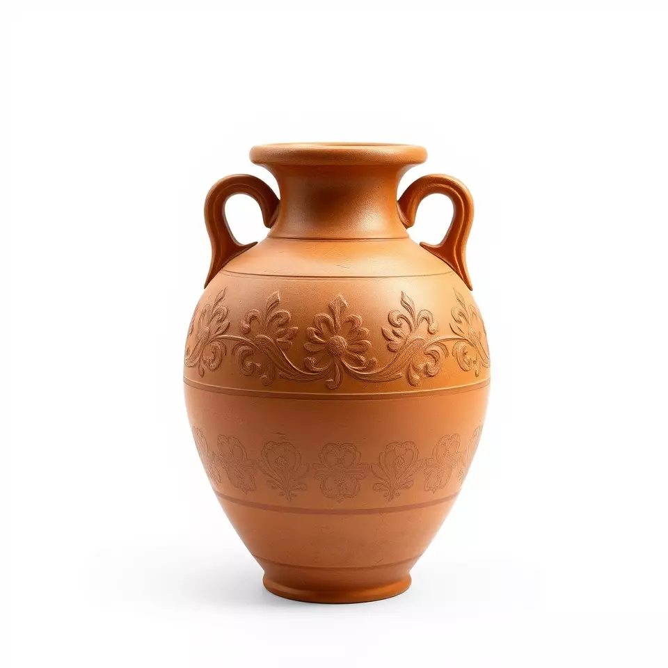 Elegant Terracotta Vase model pack Low-poly 3D model_3