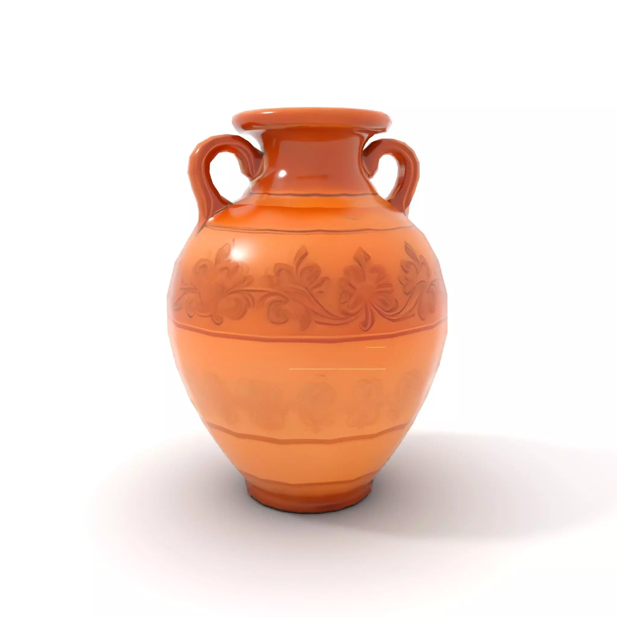 Elegant Terracotta Vase model pack Low-poly 3D model_13