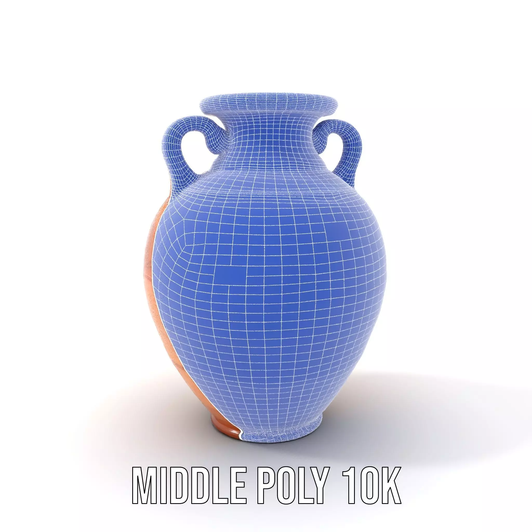 Elegant Terracotta Vase model pack Low-poly 3D model_14