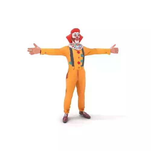 Vibrant Clown Character model pack Low-poly 3D model