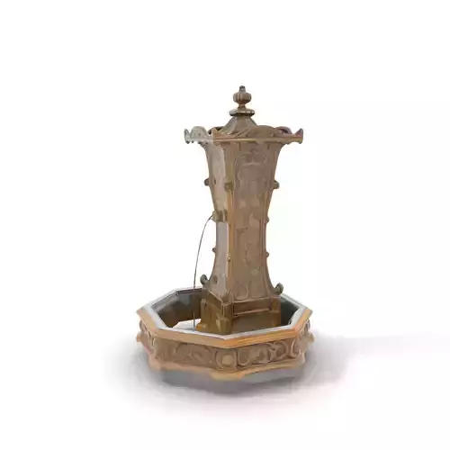 Ornate Bronze Fountain model pack
