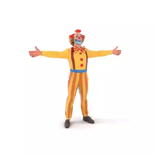 Colorful Clown model pack Low-poly 3D model
