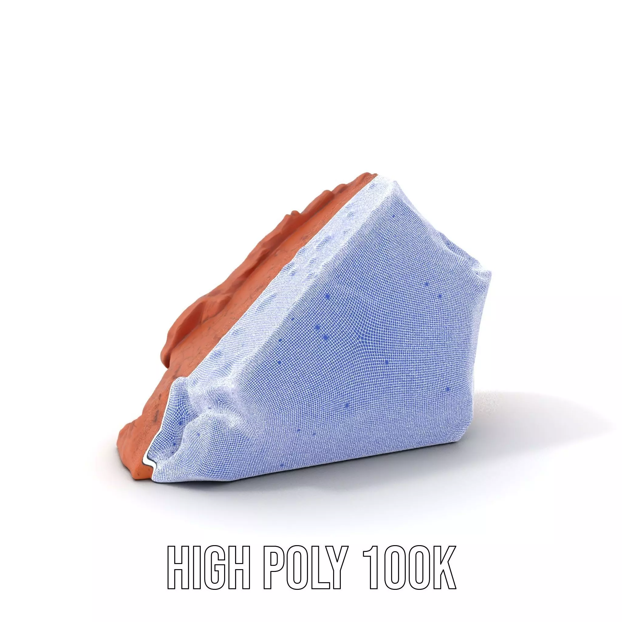 Rustic Clay Boulder model pack Low-poly 3D model_5