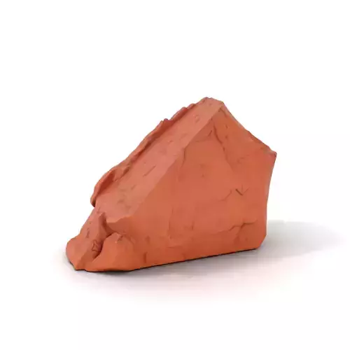 Rustic Clay Boulder model pack Low-poly 3D model