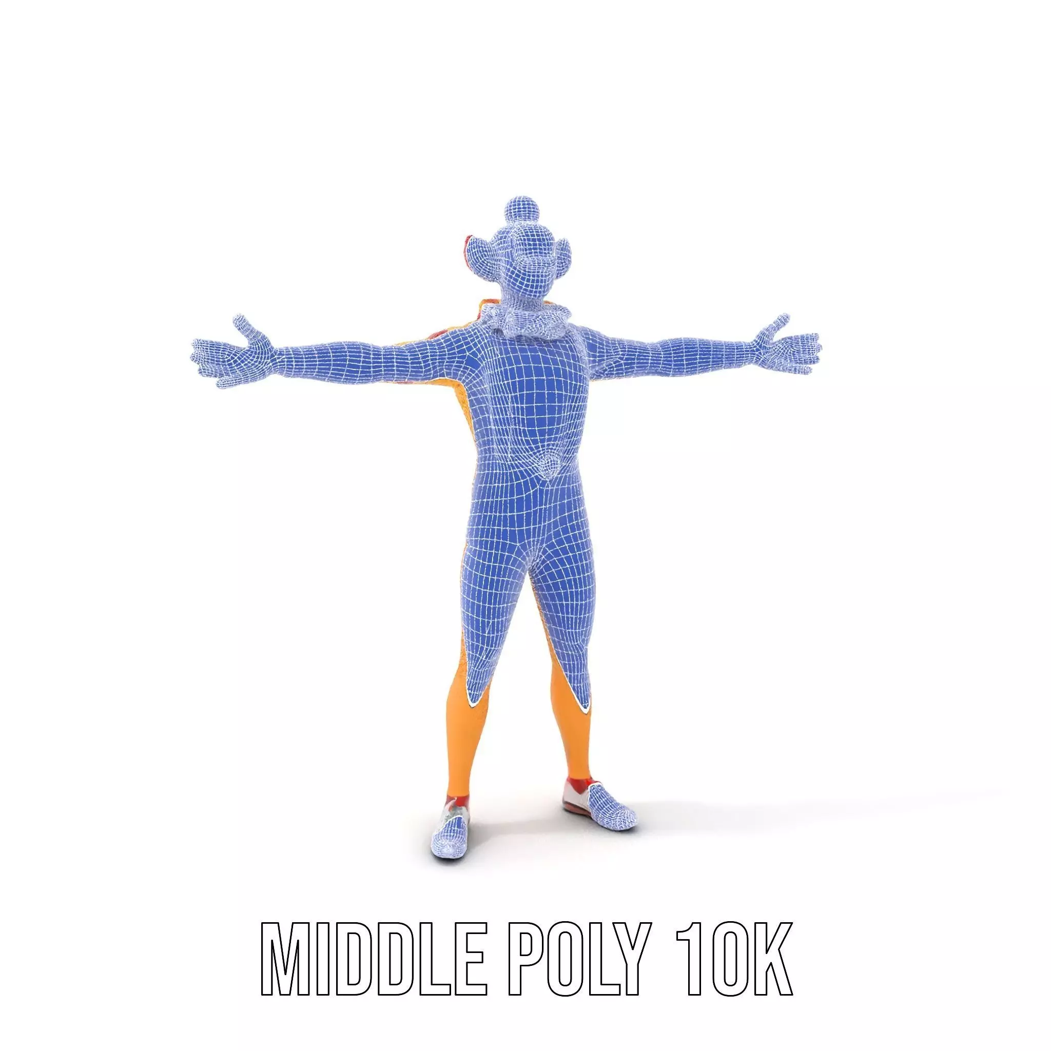 Colorful Juggling Clown model pack Low-poly 3D model_20