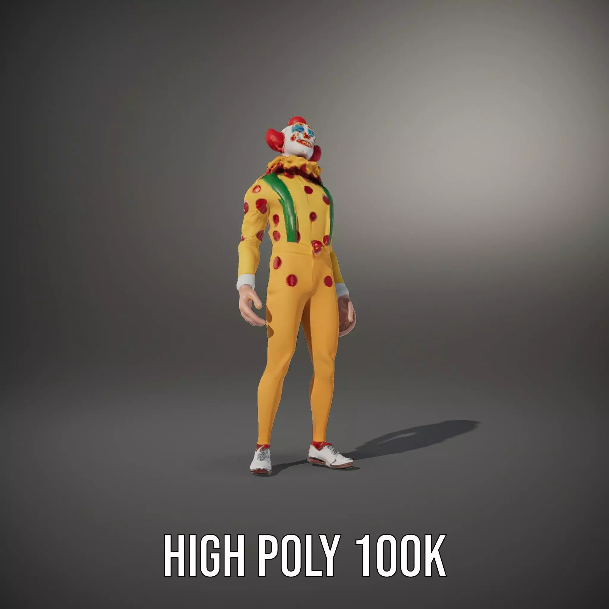 Colorful Juggling Clown model pack Low-poly 3D model_11
