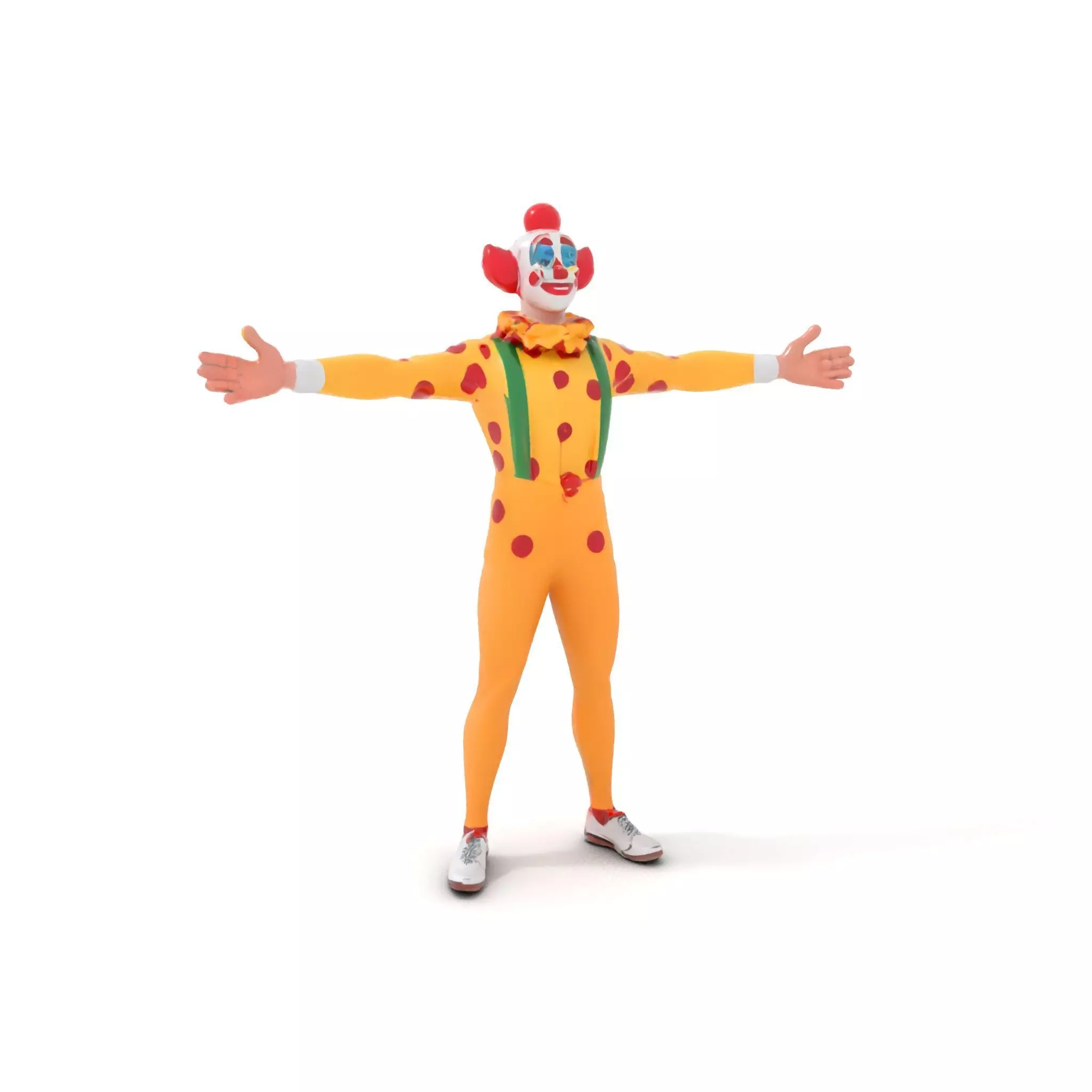 Colorful Juggling Clown model pack Low-poly 3D model_0