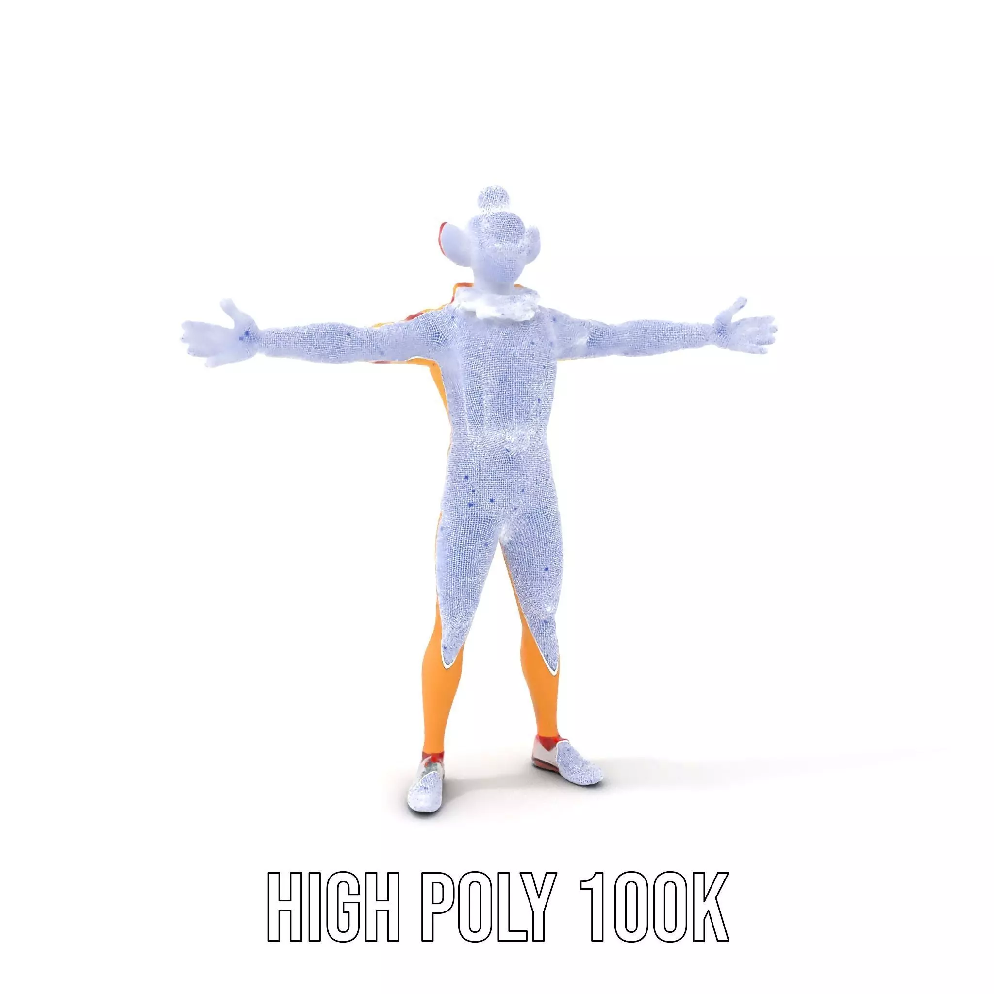 Colorful Juggling Clown model pack Low-poly 3D model_5