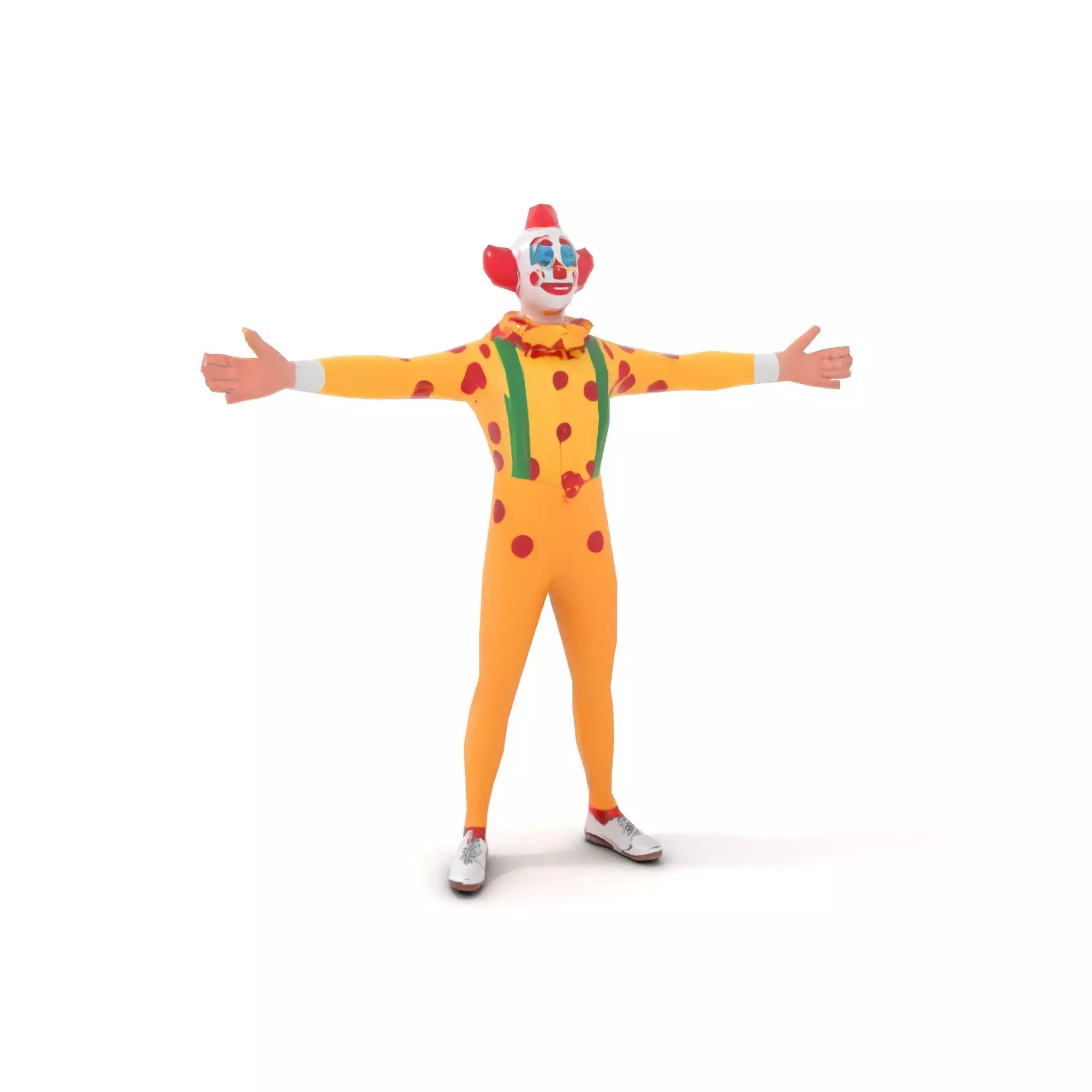 Colorful Juggling Clown model pack Low-poly 3D model_10
