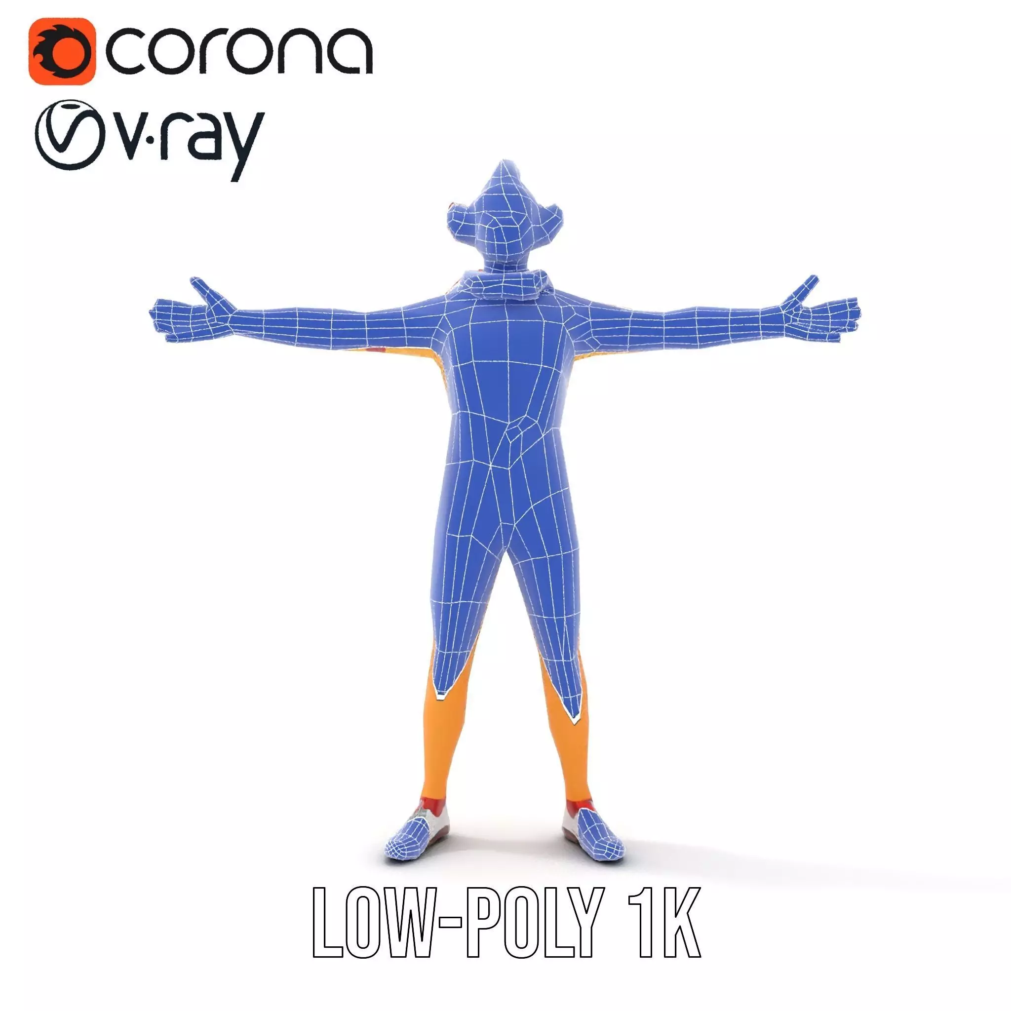 Colorful Juggling Clown model pack Low-poly 3D model_29