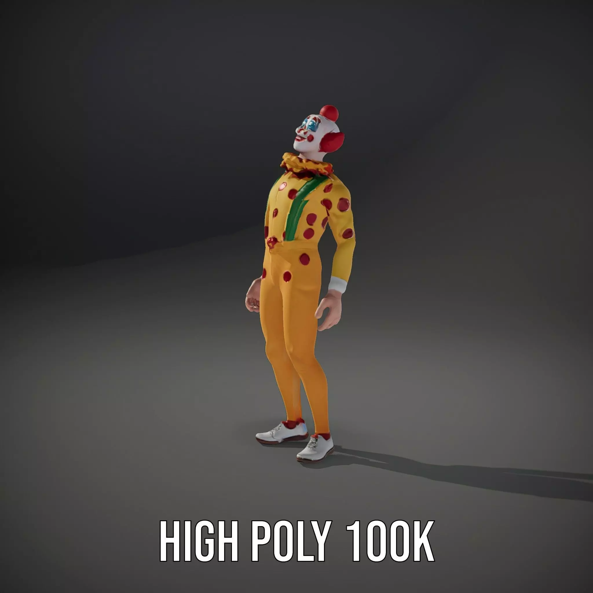 Colorful Juggling Clown model pack Low-poly 3D model_9