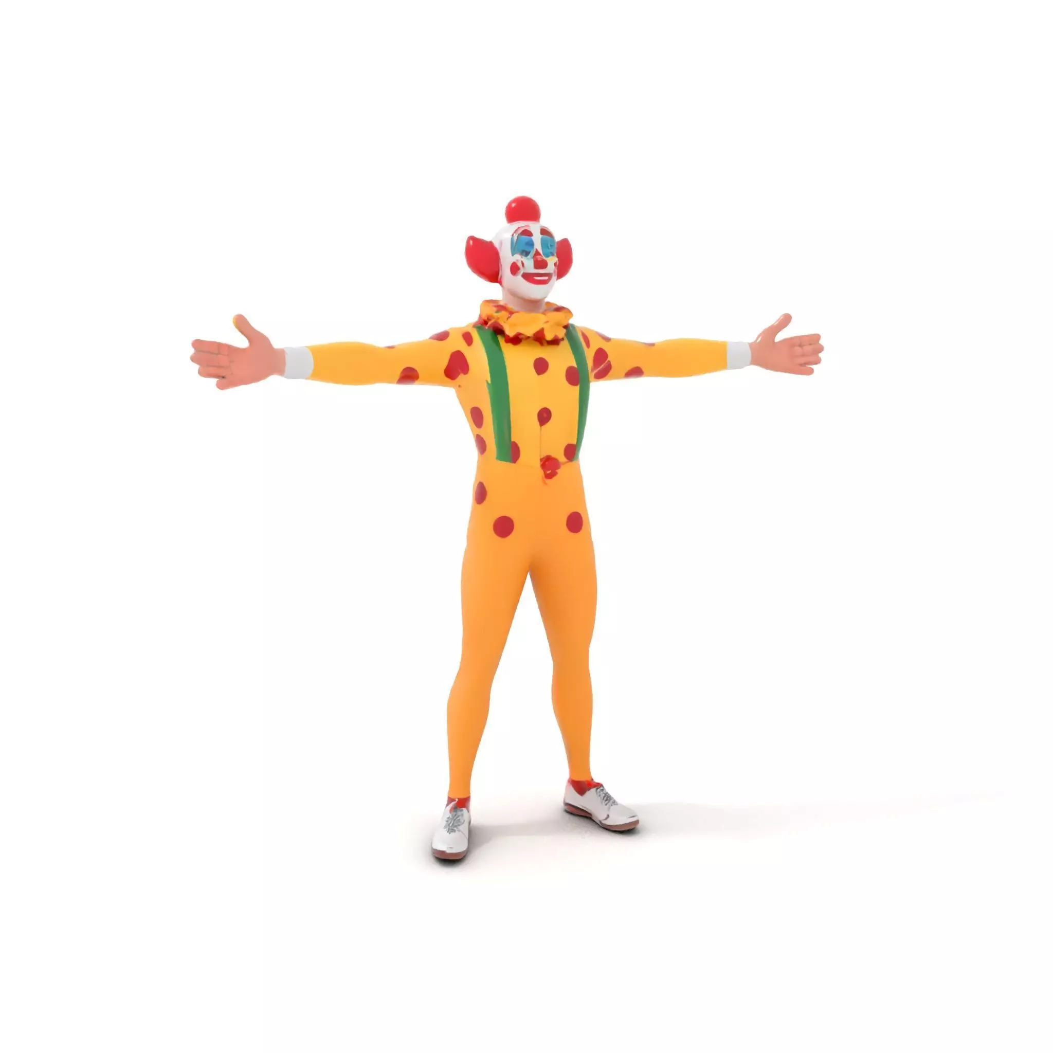 Colorful Juggling Clown model pack Low-poly 3D model_7