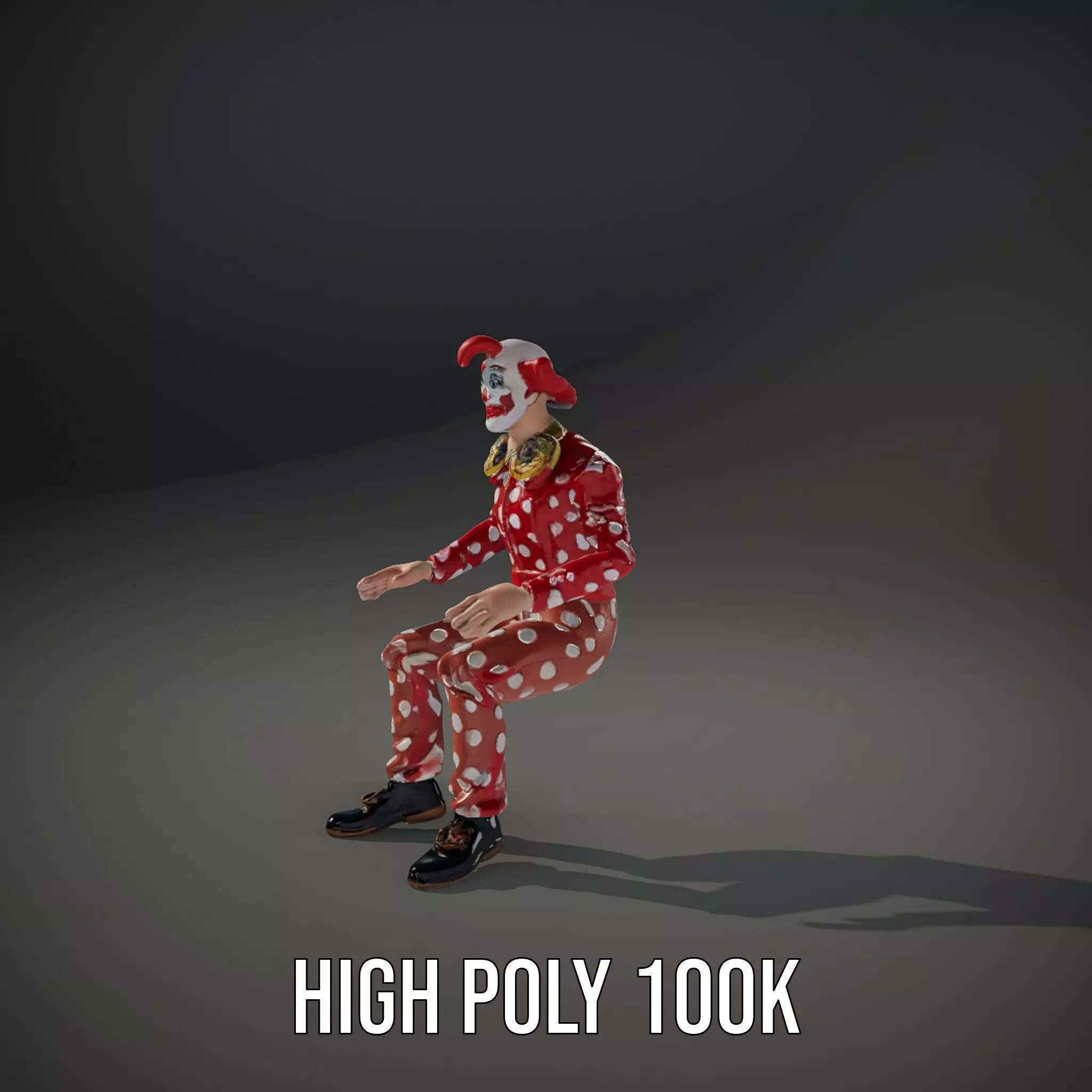 Polka Dot Clown model pack Low-poly 3D model_11