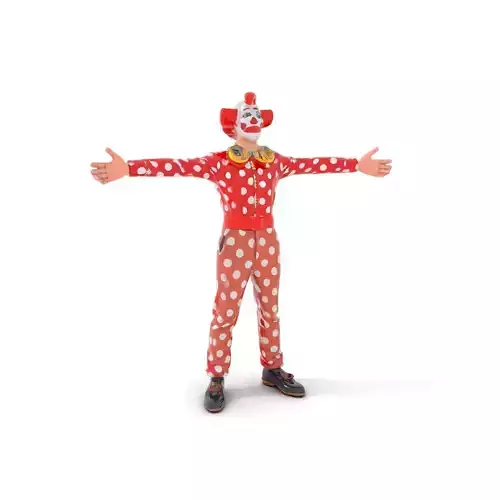 Polka Dot Clown model pack Low-poly 3D model
