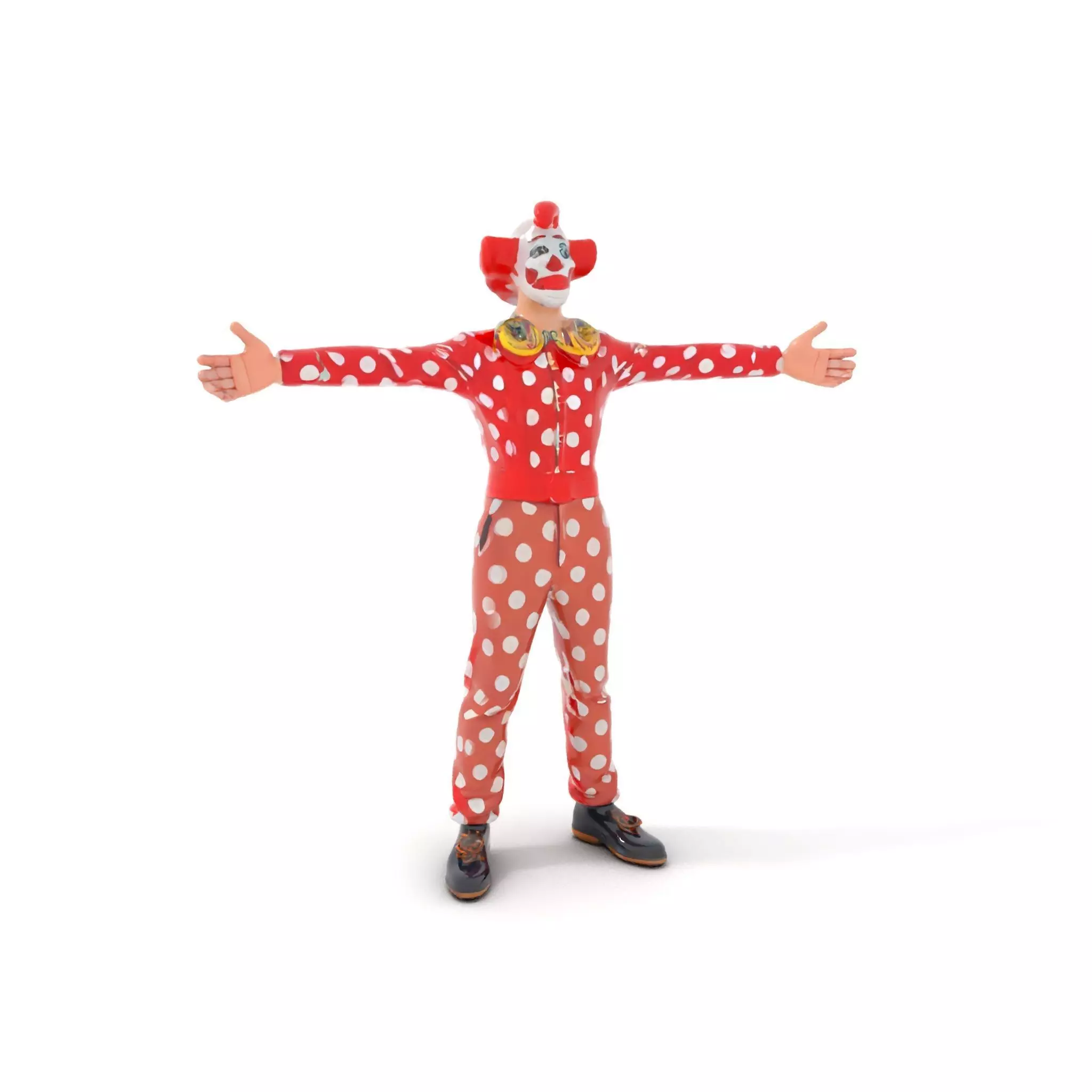 Polka Dot Clown model pack Low-poly 3D model_14