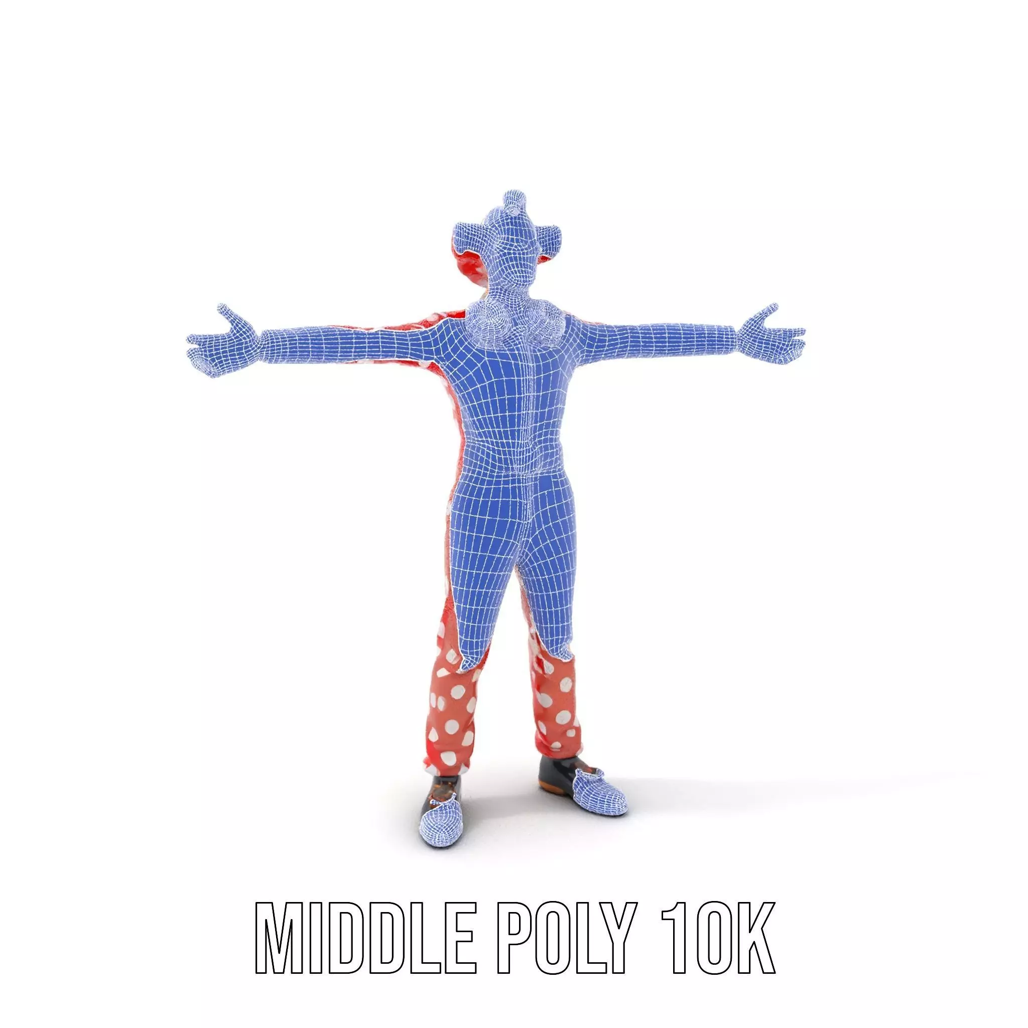 Polka Dot Clown model pack Low-poly 3D model_25
