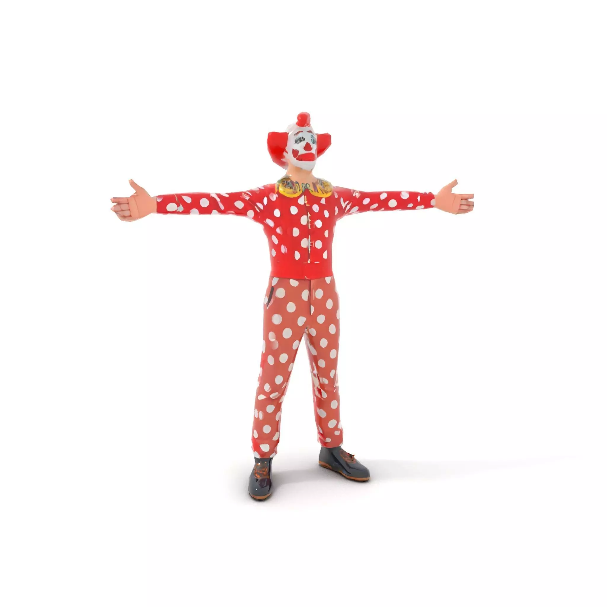 Polka Dot Clown model pack Low-poly 3D model_8