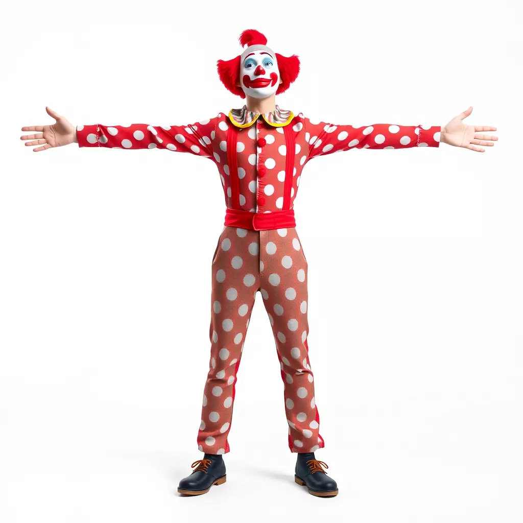 Polka Dot Clown model pack Low-poly 3D model_3