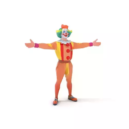 Colorful Clown Character model pack Low-poly 3D model