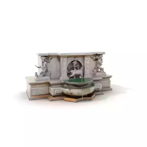 Elegant Stone Fountain model pack